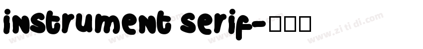 instrument serif字体转换